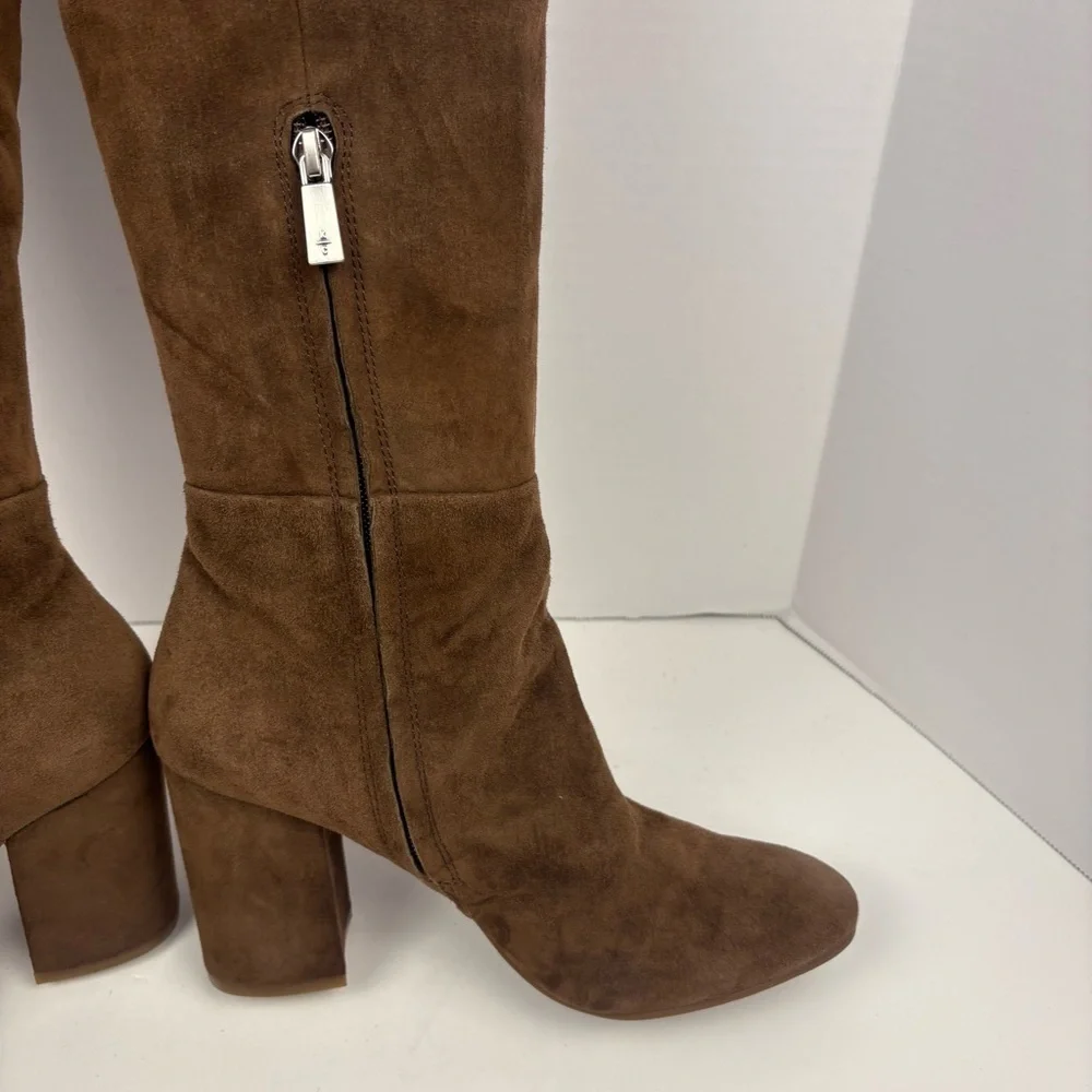 Kenneth Cole Carrah Women’s Brown Suede Over the Knee Boots Size 8M